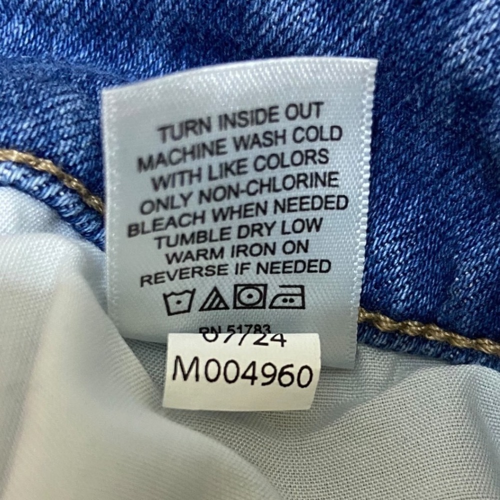 Maurices M Jeans Mid Rise Jegging Button Fly Raw Hem Minimalist Streetwear 20W - Picture 6 of 11